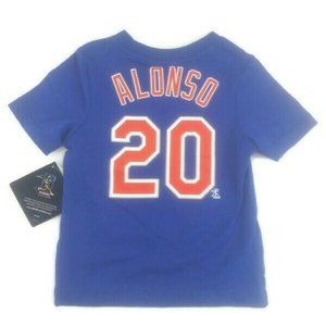 MLB New York Mets T-Shirt #20 Pete Alonso Team Athletics Youth Size 4T Toddler